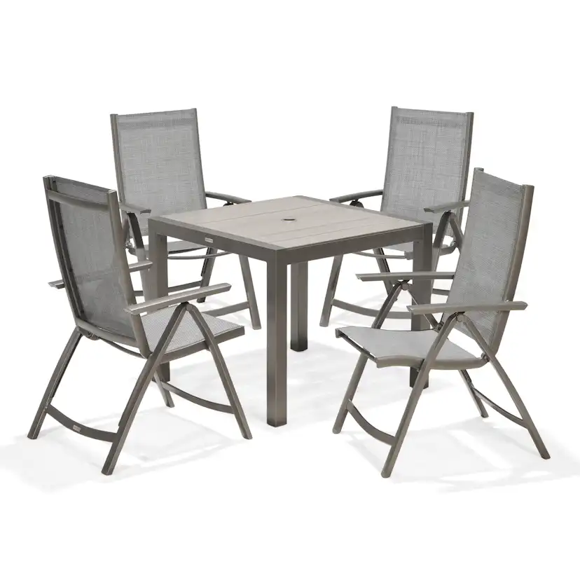 Matgrupp LifestyleGarden Solana med 4 Positionsstolar