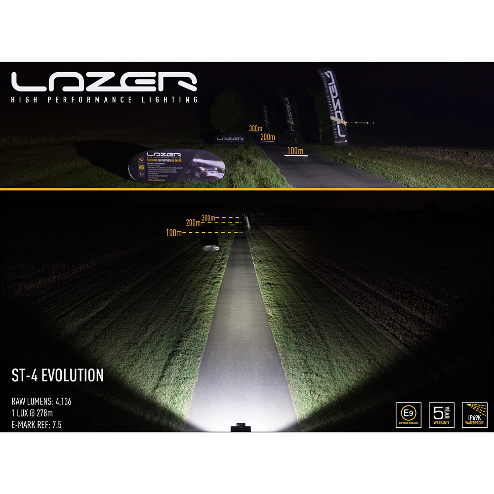 Extraljus Lazer LED ST4 Evolution