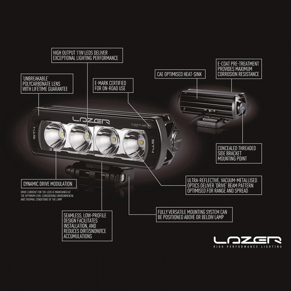 Extraljus Lazer LED ST4 Evolution