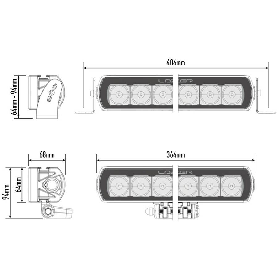 Extraljus Lazer LED ST8 Evolution