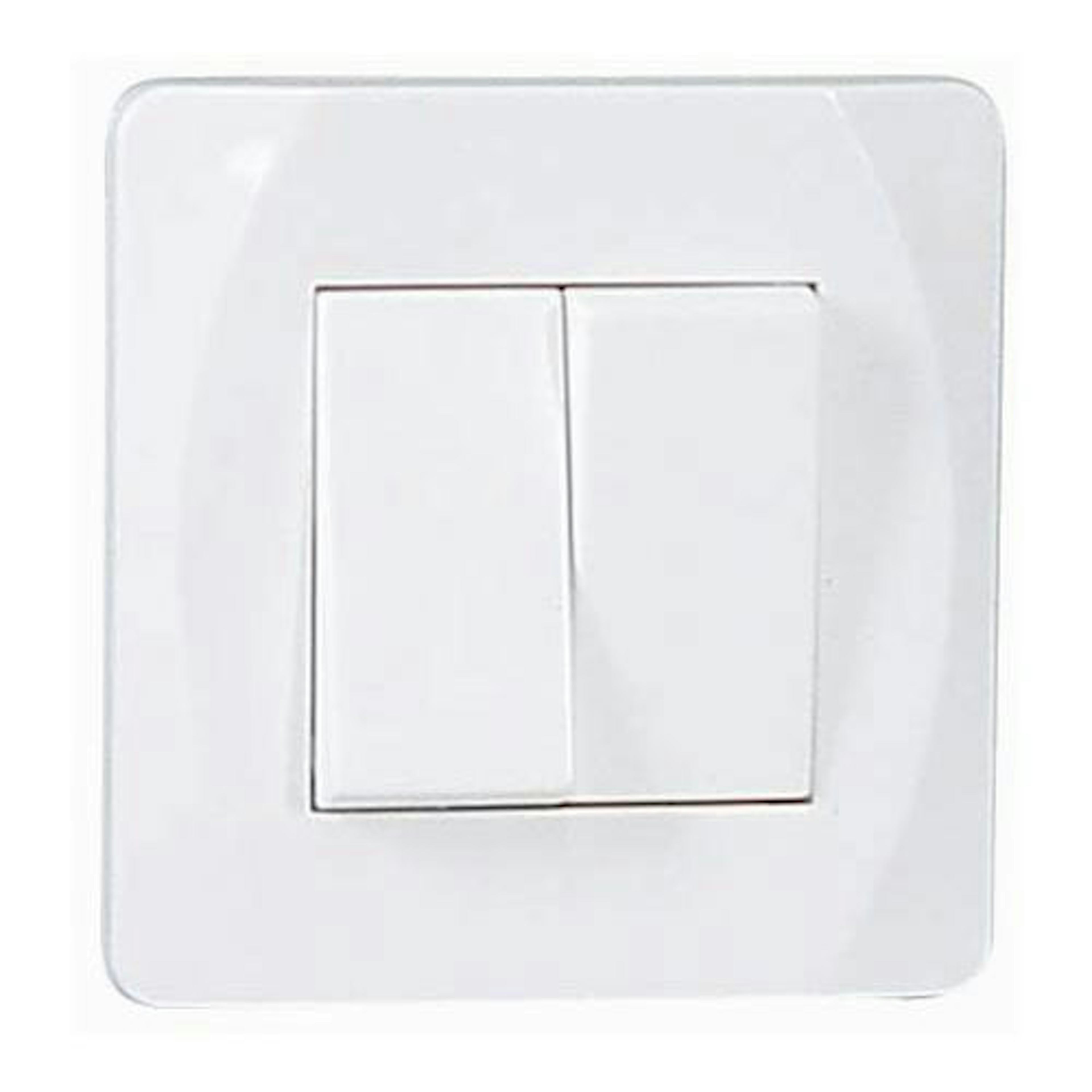 Strömbrytare Malmbergs Nova Infälld Kron Vit Skruvlös