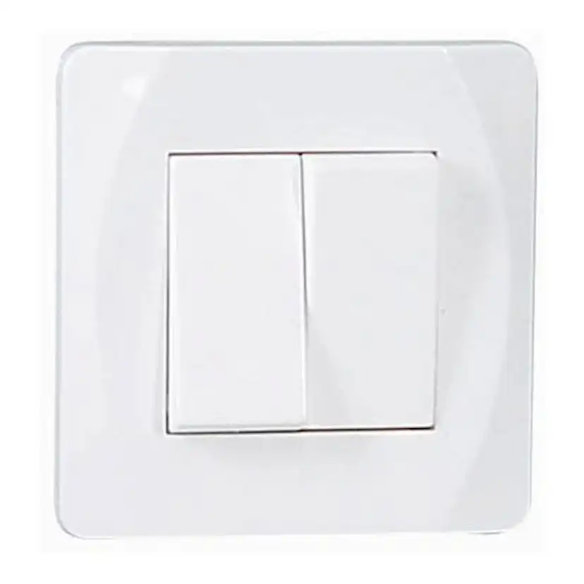 Strömbrytare Malmbergs Nova Infälld Kron Vit Skruvlös