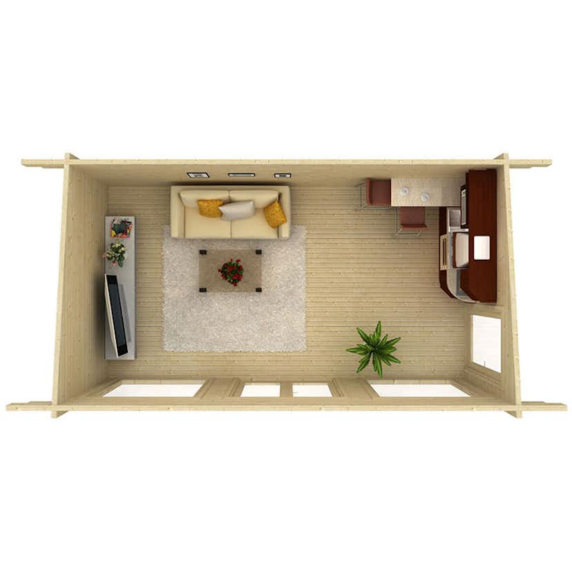 Stuga Palmako Heidi 19,7 m2