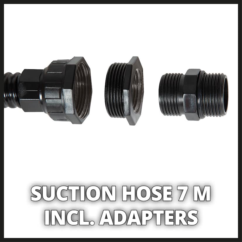 Sugslang med plastkoppling Einhell 7m/1