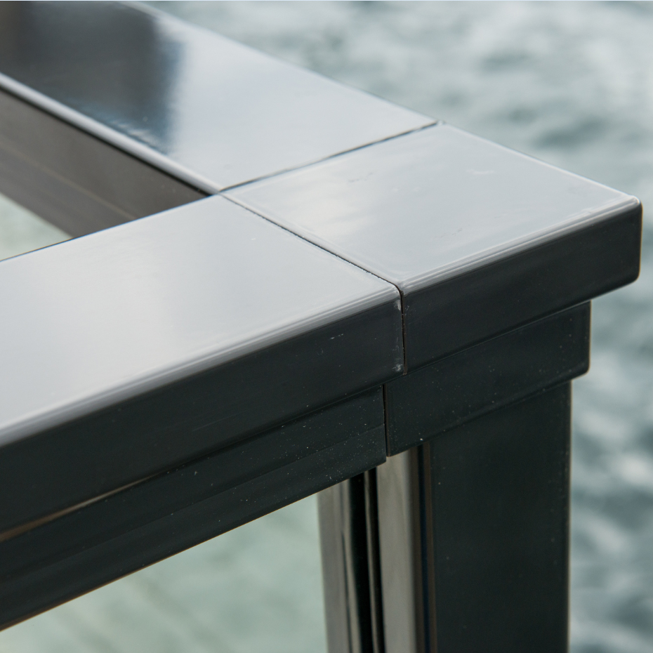 Glasräcke Novoroom Komplett Sektion A-A