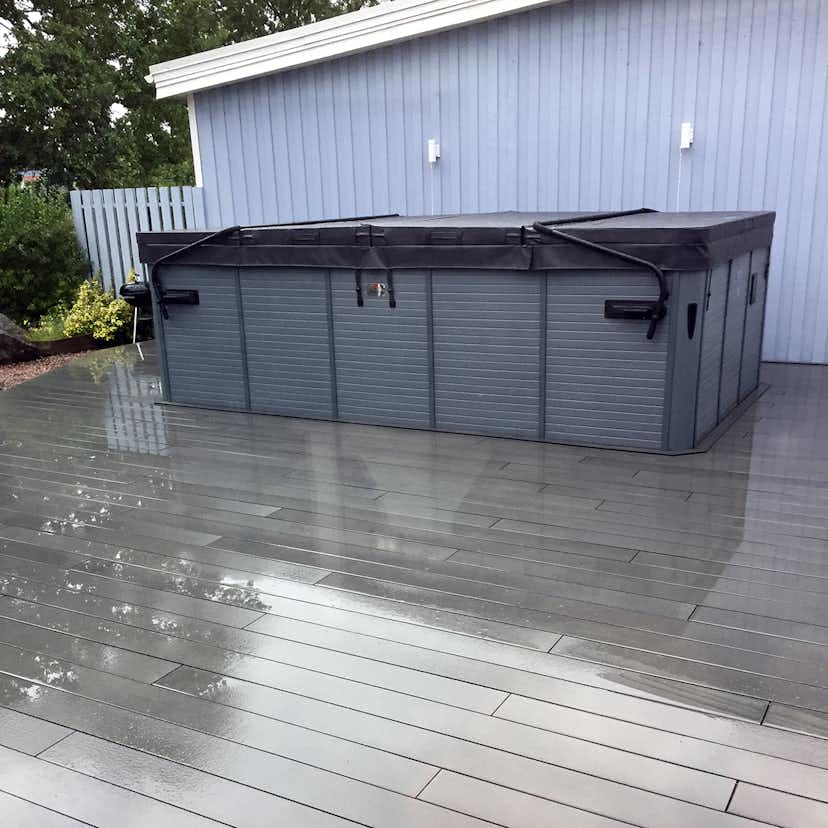 Swimspa DenForm 4,2M Spabad med LED-Lampor för 5 personer