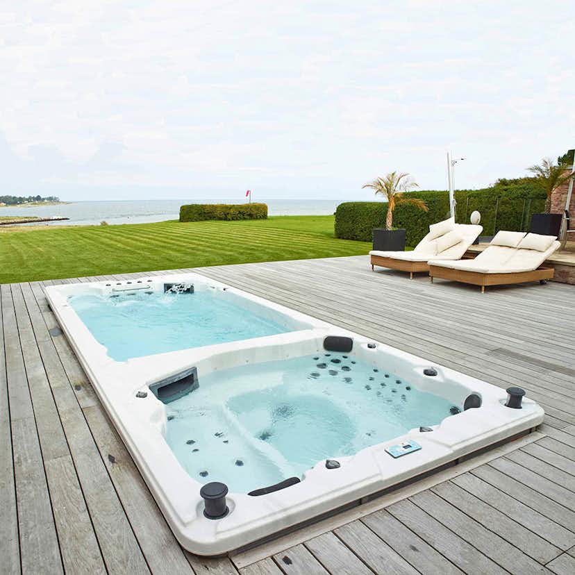 Swimspa DenForm 6M Spabad med LED-Lampor för 10 personer