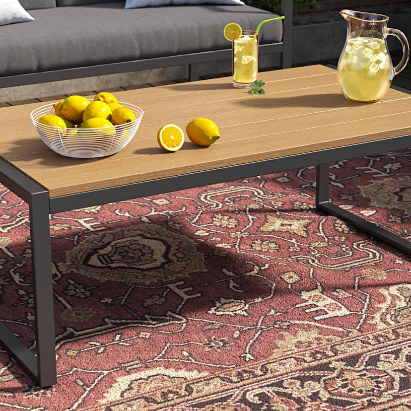 Loungegrupp deNoord Serena Soffgrupp Utomhus 2-sits trädgårdssoffa med 2st fåtöljer