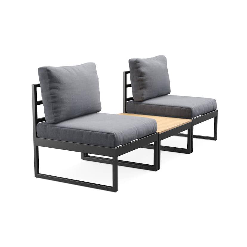 Trädgårdsstol deNoord Samira Caféset Utomhus