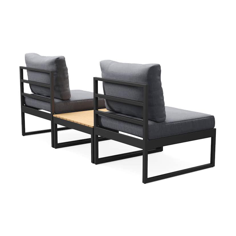 Trädgårdsstol deNoord Samira Caféset Utomhus