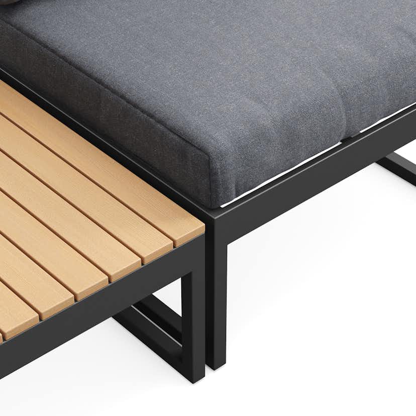 Trädgårdsstol deNoord Samira Caféset Utomhus