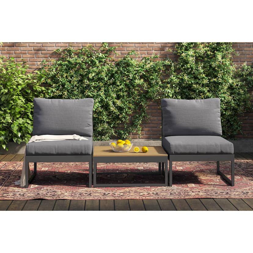 Trädgårdsstol deNoord Samira Caféset Utomhus