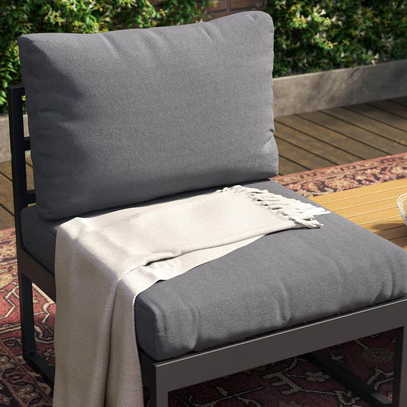 Trädgårdsstol deNoord Samira Caféset Utomhus