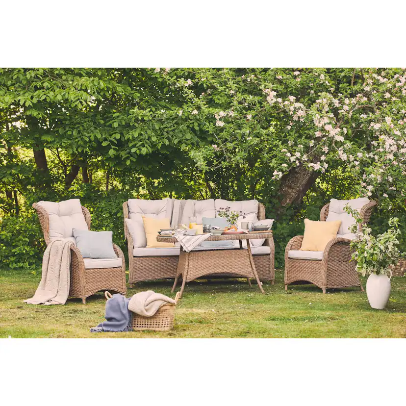 Loungegrupp deNoord Marcus Soffgrupp Utomhus 3-sits Ink. 2st Utefåtöljer