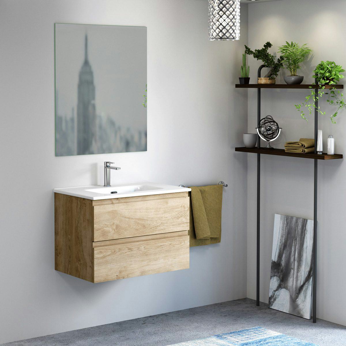 Tvättställsskåp Tenfors Norrvik med Tvättställ