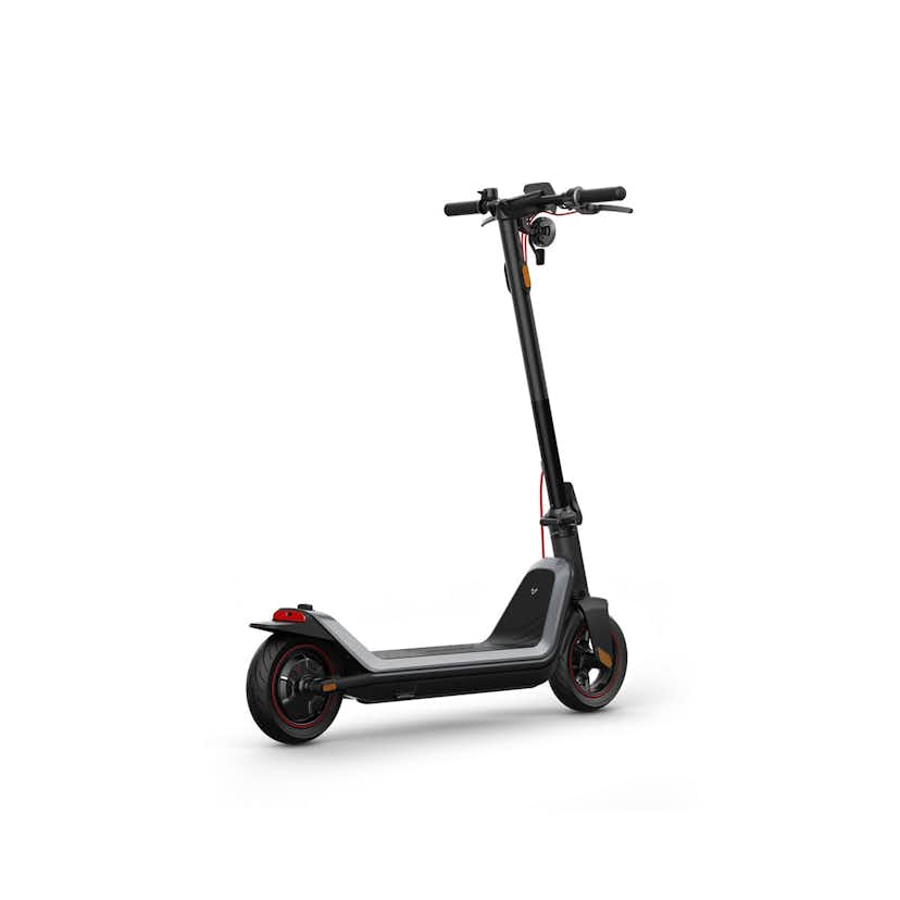 Elscooter NIU KQi3 MAX EU-BG Elsparkcykel i Svart med Trippel-Bromssystem, 25 km/h