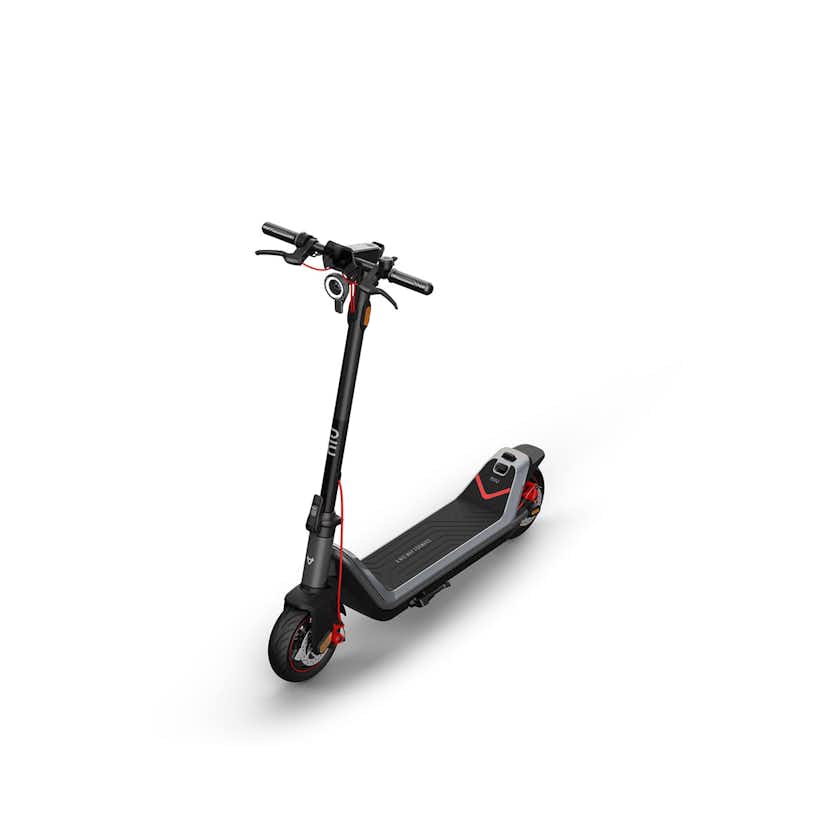 Elscooter NIU KQi3 MAX EU-BG Elsparkcykel i Svart med Trippel-Bromssystem, 25 km/h