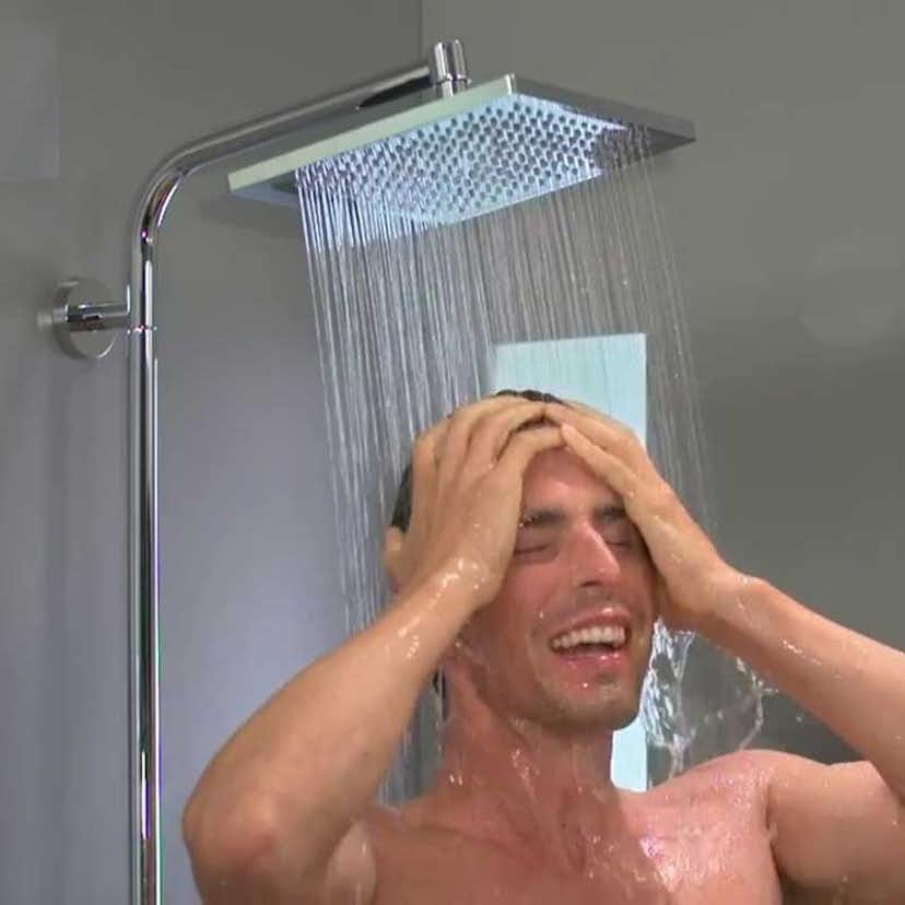 Takduschset Hansgrohe Crometta E 240 1jet Showerpipe EcoSmart 150 cc