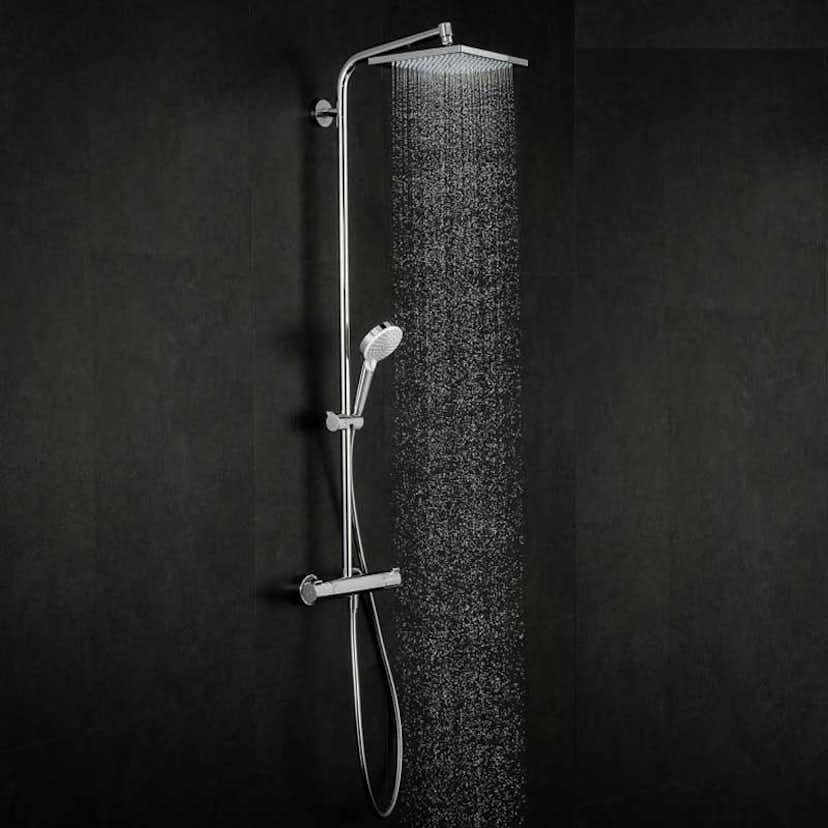 Takduschset Hansgrohe Crometta E 240 1jet Showerpipe EcoSmart 150 cc
