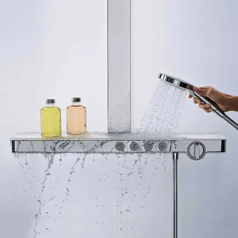 Takduschset Hansgrohe Rainmaker Select 460 2jet Showerpipe 3 funktioner