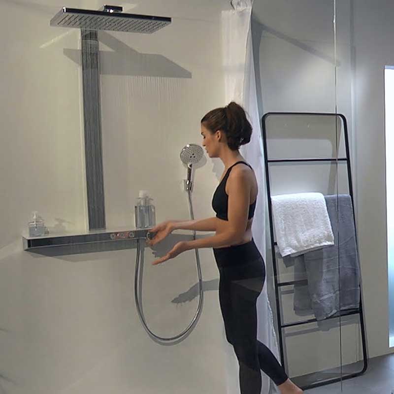 Takduschset Hansgrohe Rainmaker Select 460 3jet Showerpipe 4 funktioner