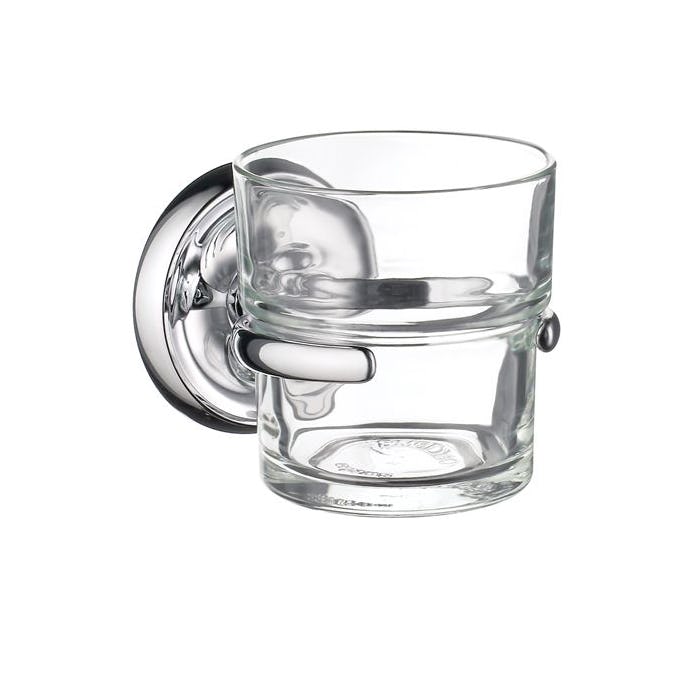 Tandborstglas Smedbo Villa K243 Krom/Klarglas