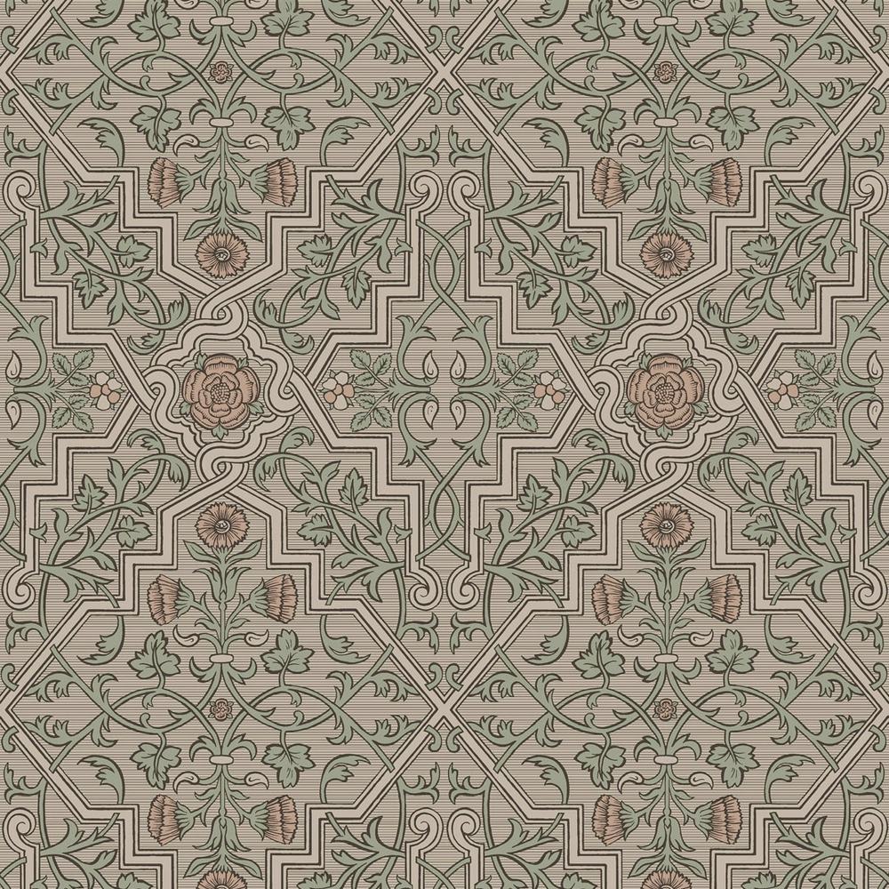 Tapet Boråstapeter Anno 4501 Rosenvinge EasyUp, Mönstrad Brun
