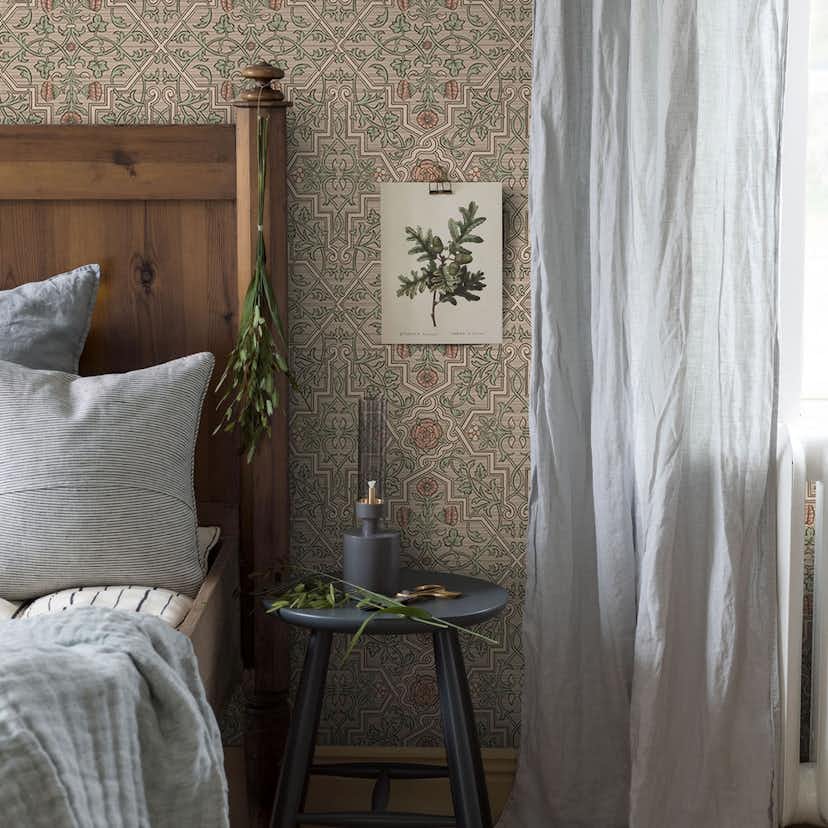 Tapet Boråstapeter Anno 4501 Rosenvinge EasyUp, Mönstrad Brun