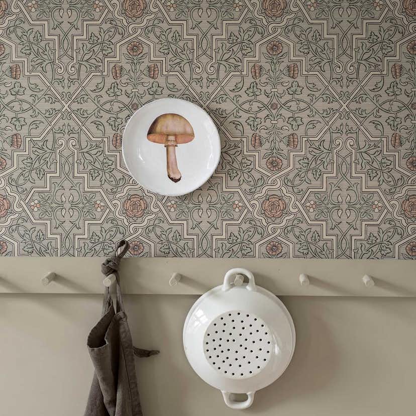 Tapet Boråstapeter Anno 4501 Rosenvinge EasyUp, Mönstrad Brun