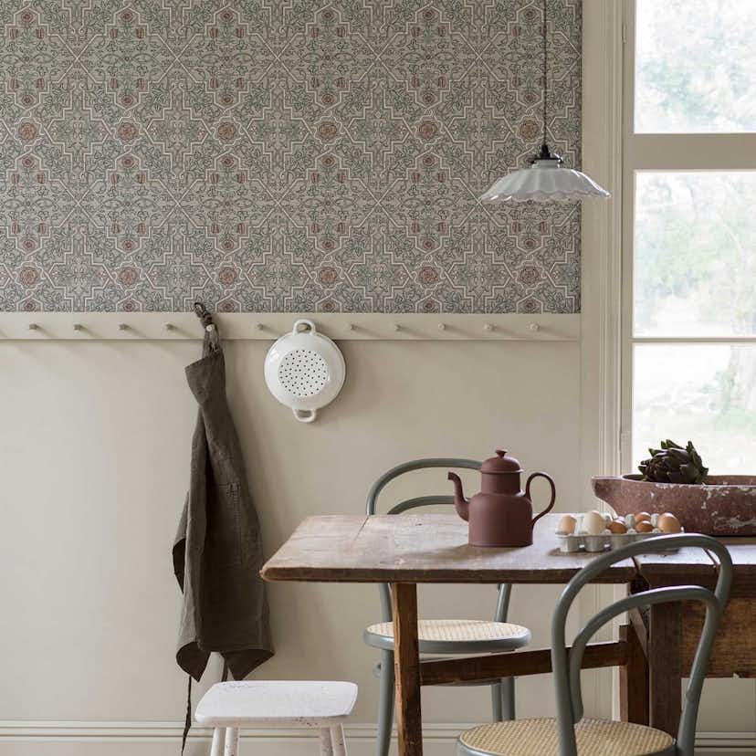 Tapet Boråstapeter Anno 4501 Rosenvinge EasyUp, Mönstrad Brun