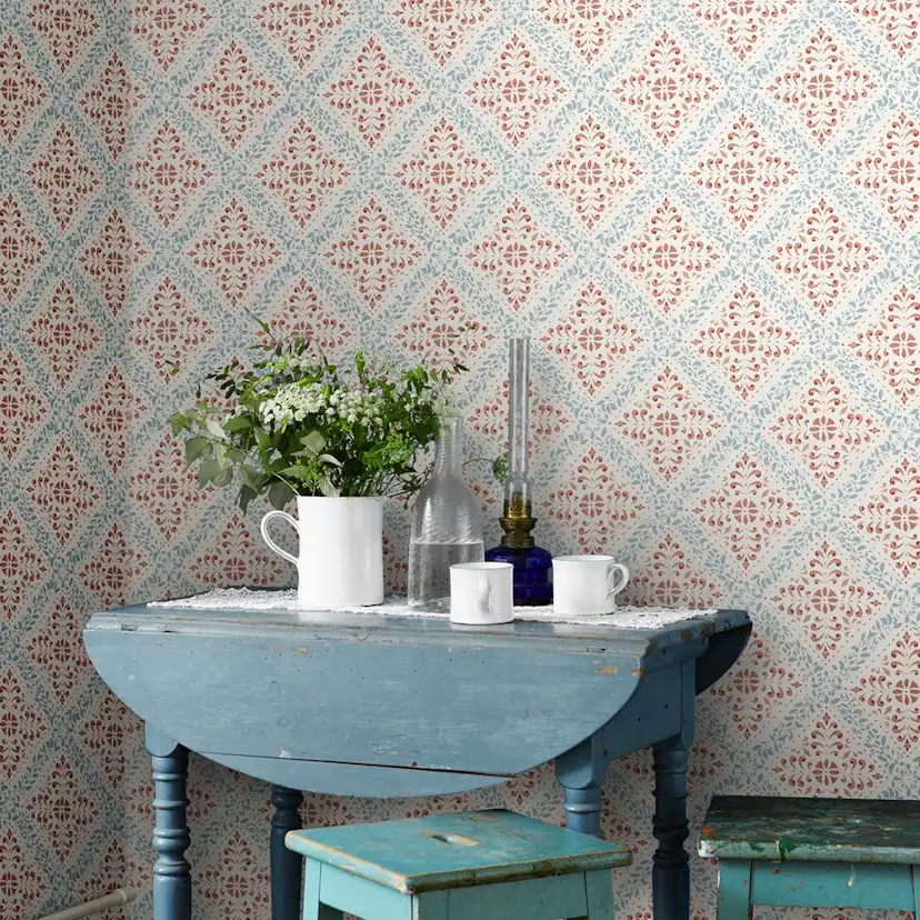 Tapet Boråstapeter Anno 4514 Nyborg EasyUp, Mönstrad Vit