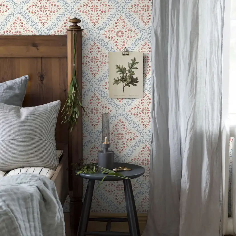 Tapet Boråstapeter Anno 4514 Nyborg EasyUp, Mönstrad Vit