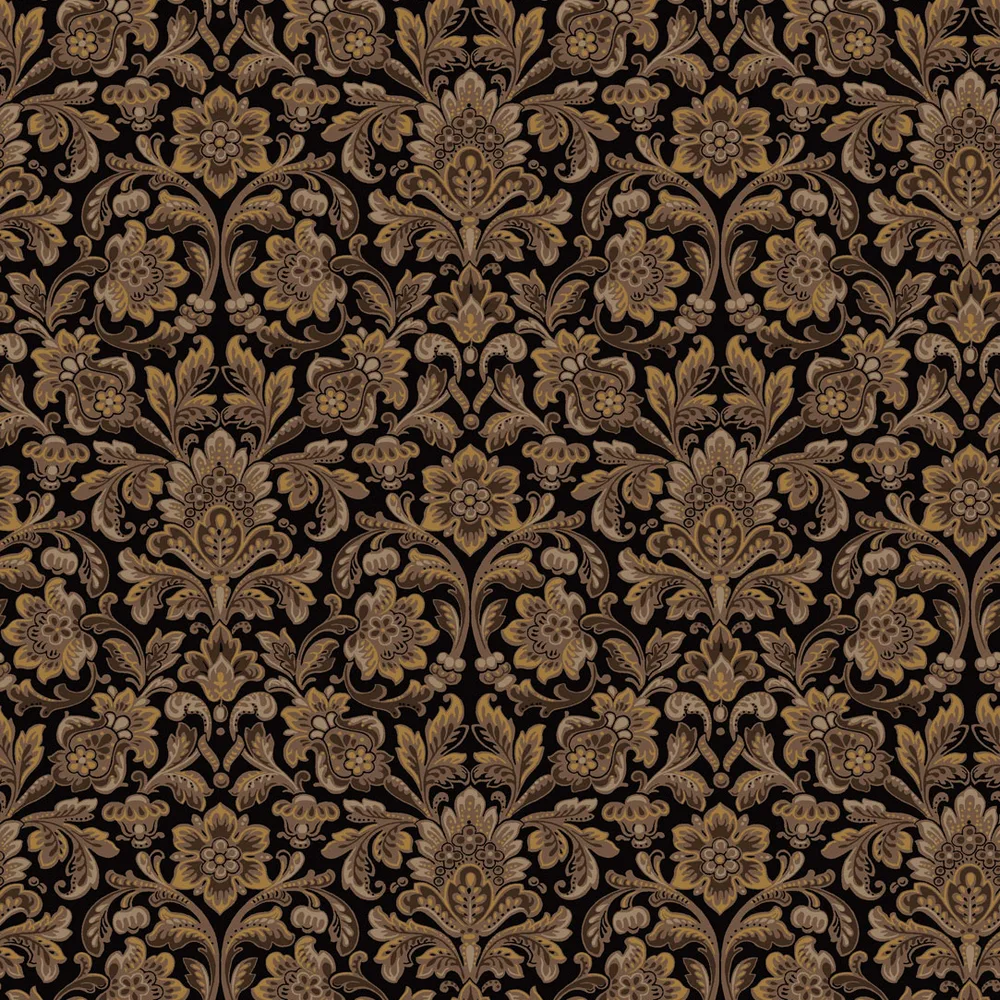 Tapet Boråstapeter Anno Foglavik EasyUp , Mönstrad Svart