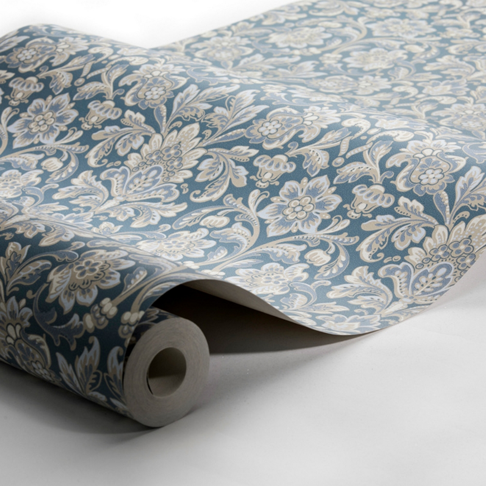 Tapet Boråstapeter Anno 4524 Foglavik EasyUp, Mönstrad Blå