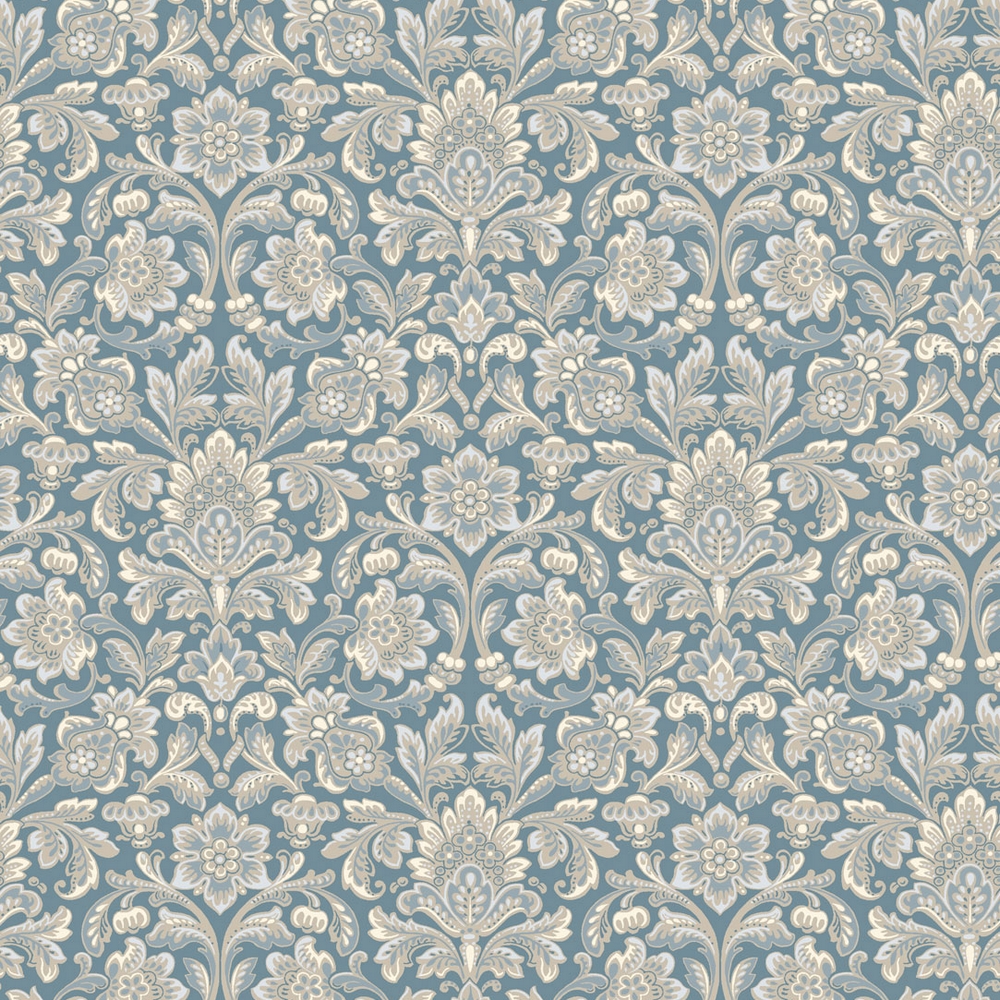 Tapet Boråstapeter Anno 4524 Foglavik EasyUp, Mönstrad Blå