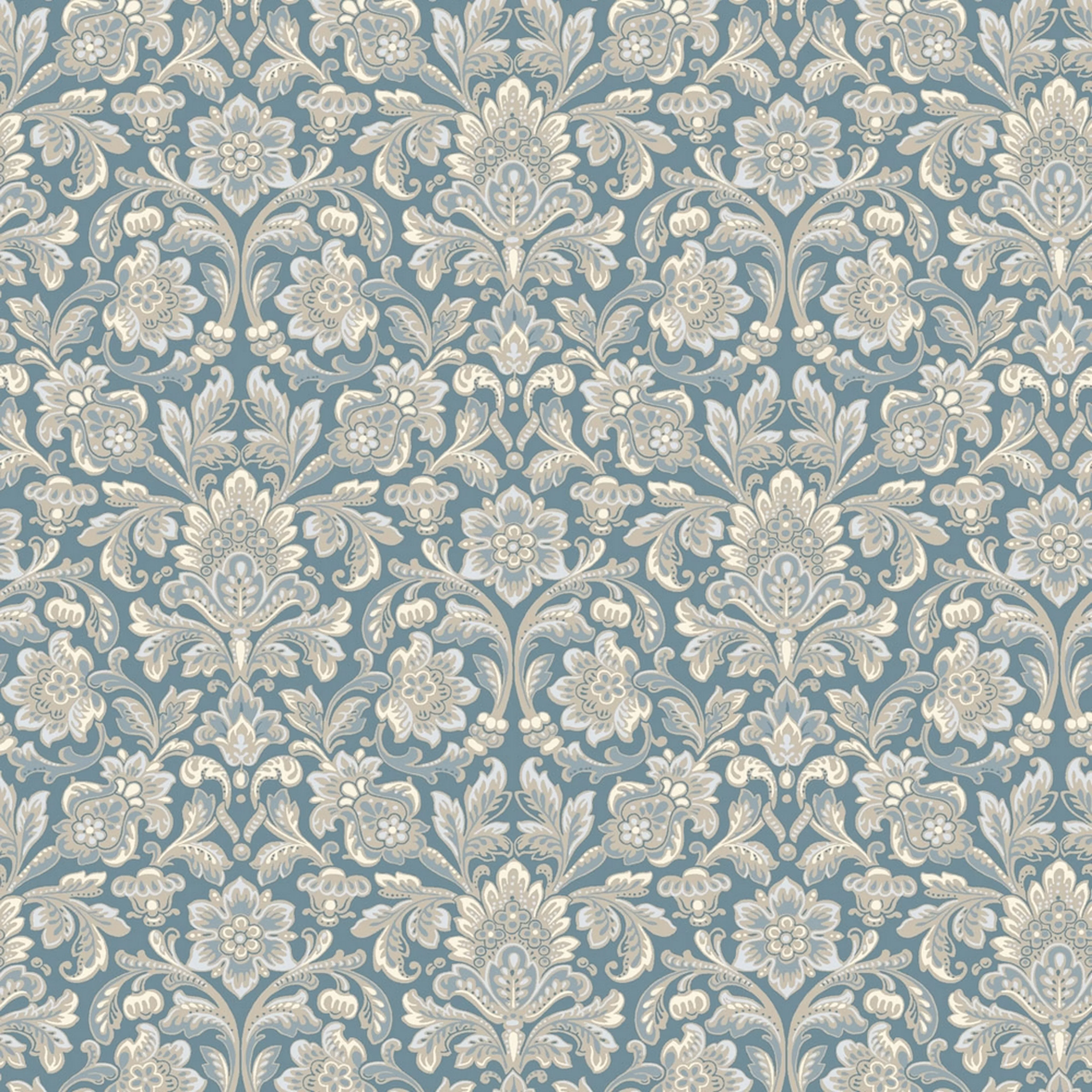 Tapet Boråstapeter Anno 4524 Foglavik EasyUp, Mönstrad Blå