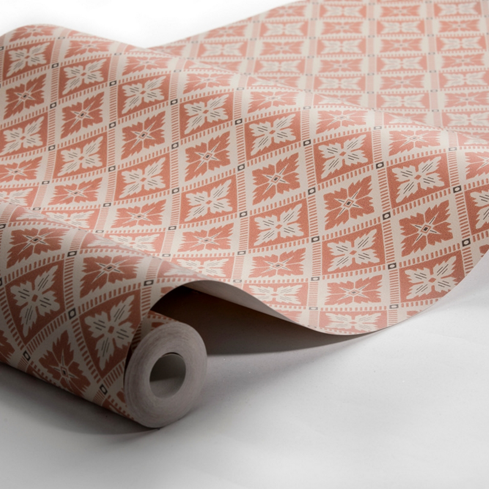 Tapet Boråstapeter Anno 4530 Loka EasyUp, Mönstrad Röd