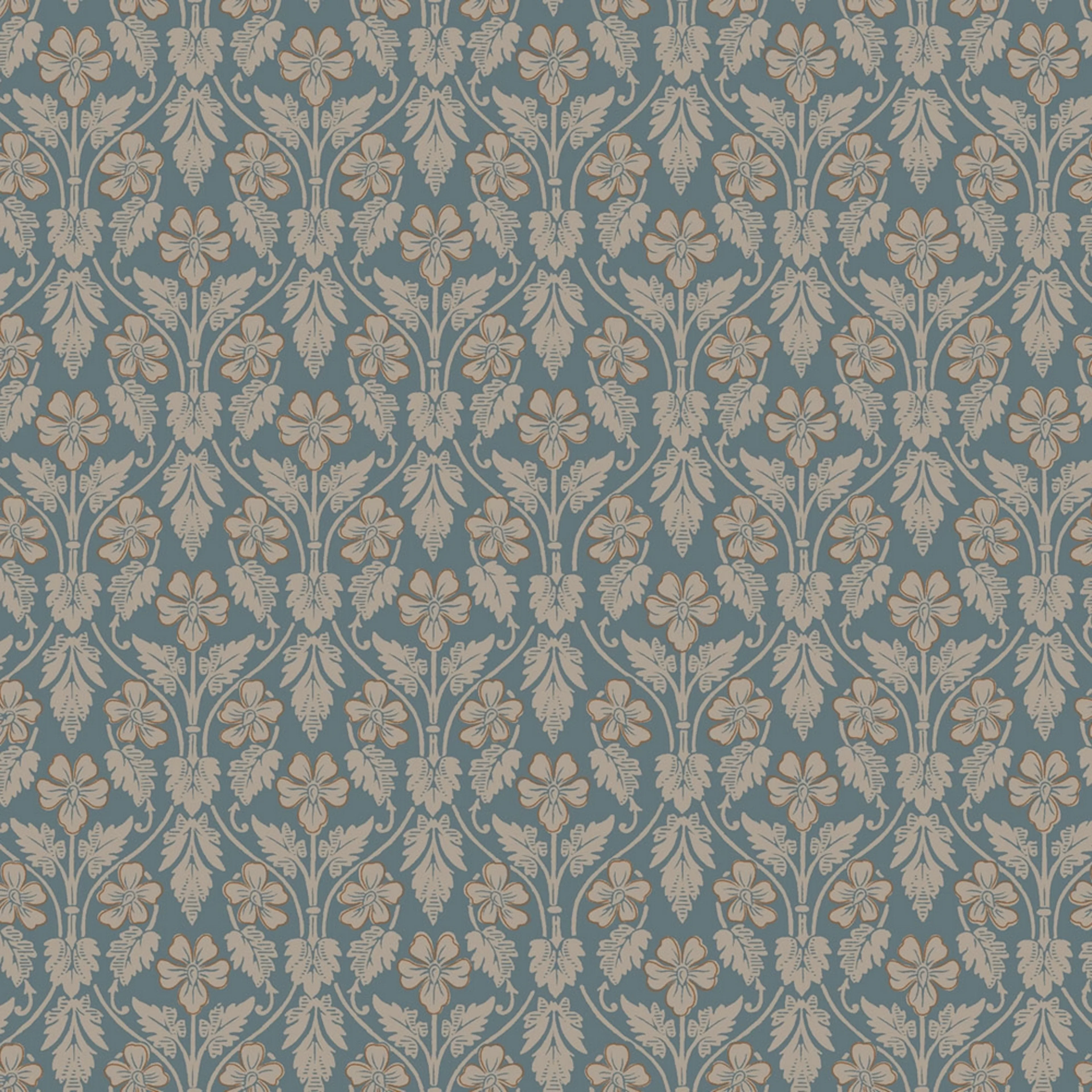 Tapet Boråstapeter Anno 4535 Nora EasyUp, Mönstrad Blå