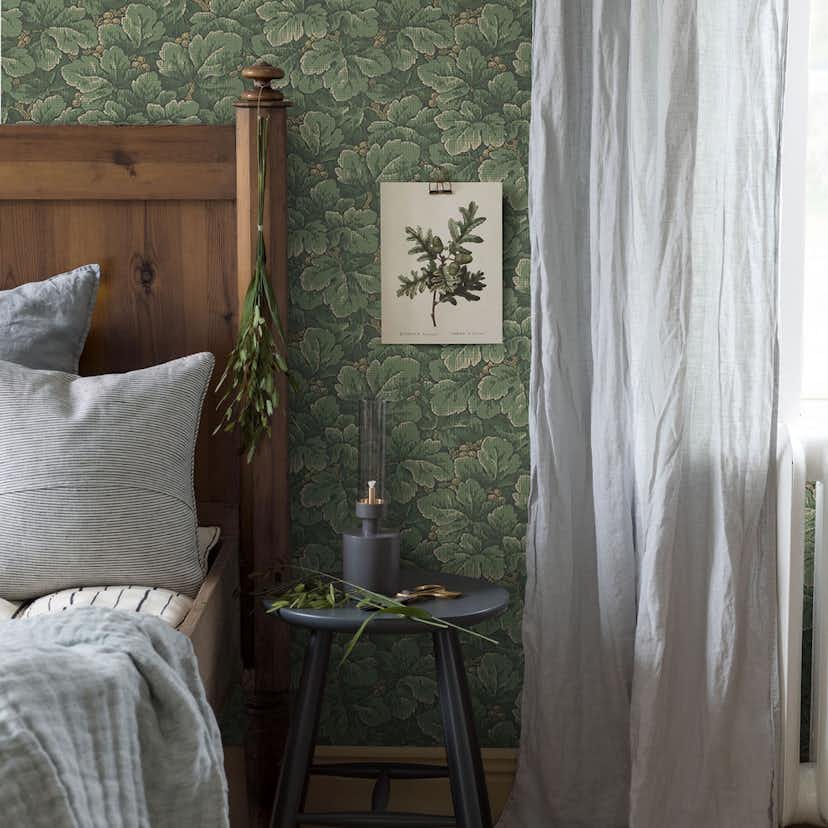 Tapet Boråstapeter Anno 4544 Waldemar EasyUp, Mönstrad Grön