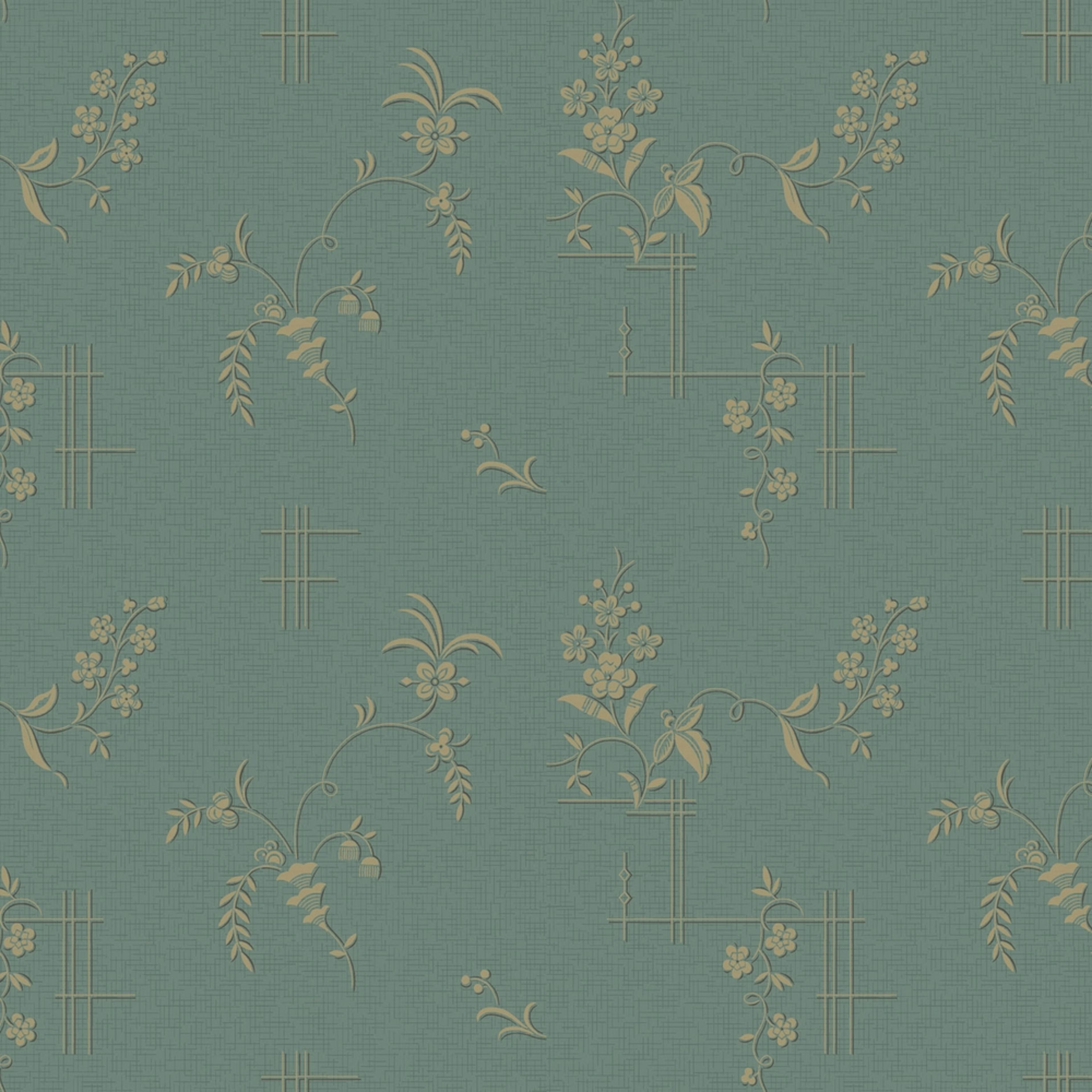 Tapet Boråstapeter Anno Ulricehamn 4547 EasyUp, Mönstrad Grön