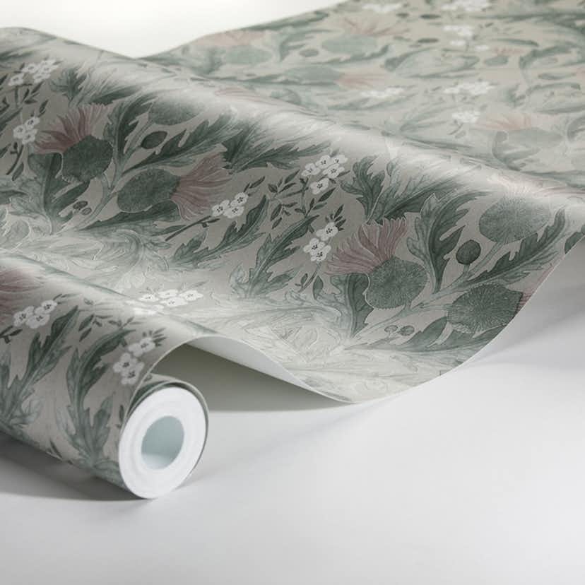 Tapet Boråstapeter InBloom Thistle 7203 EasyUp, Mönstrad Grön