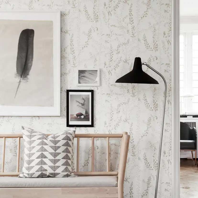 Tapet Boråstapeter Scandinavian Designers II Bladranker 1785