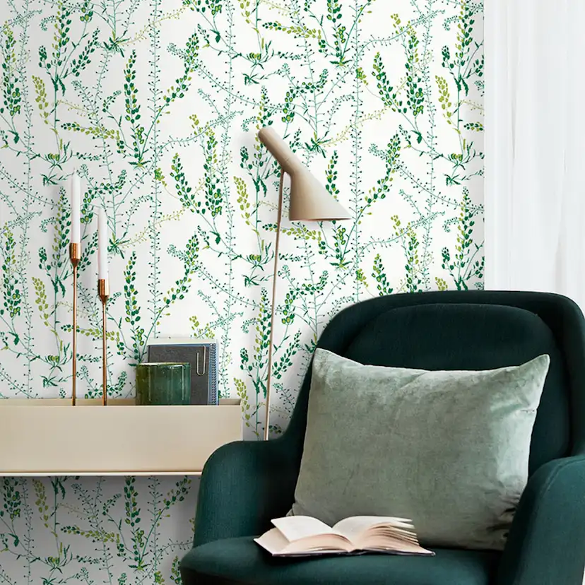 Tapet Boråstapeter Scandinavian Designers II Bladranker 1787