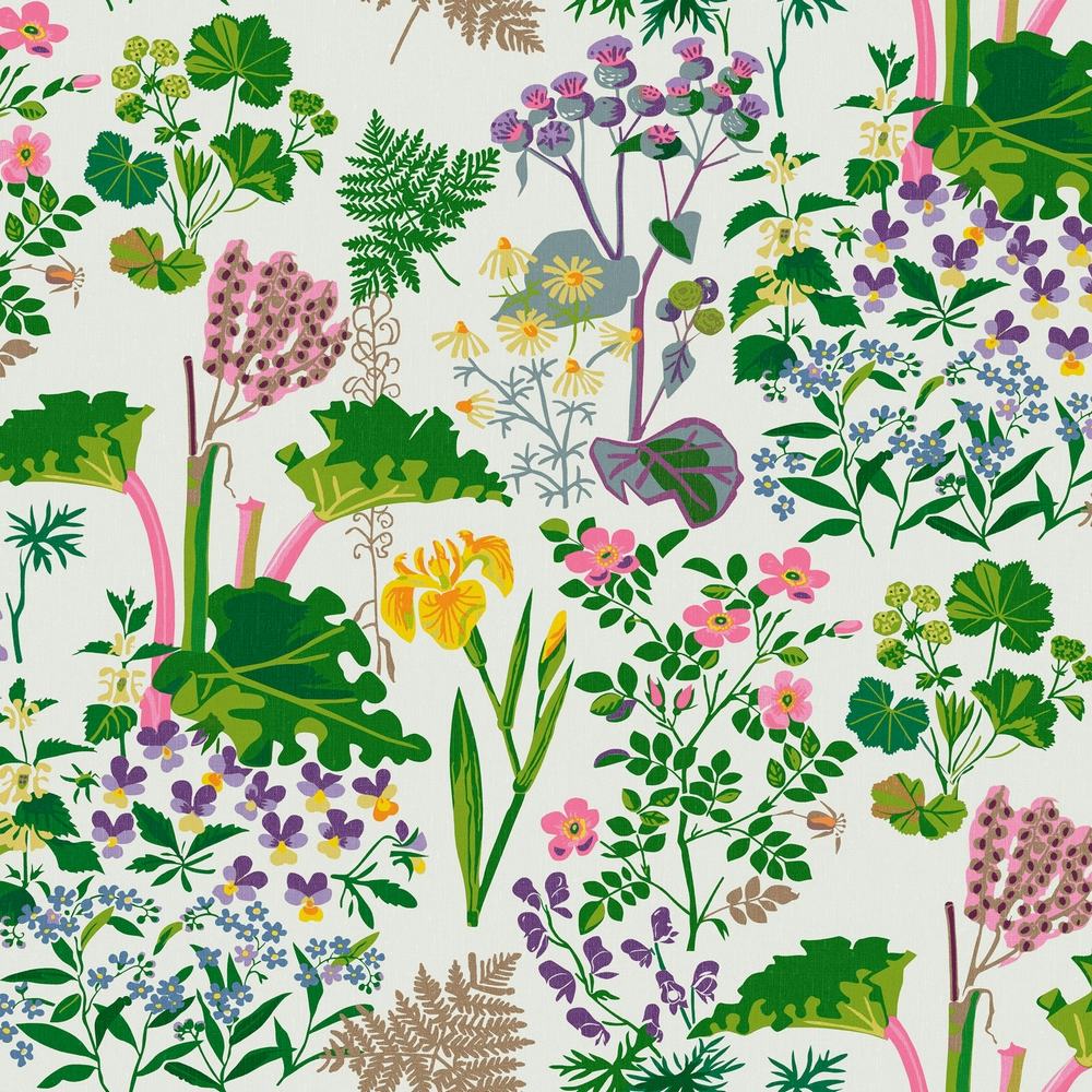 Tapet Boråstapeter Scandinavian Designers II Rabarber 1792