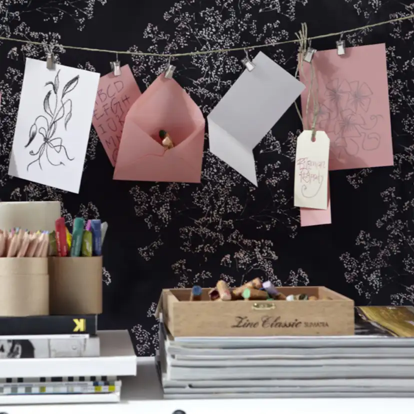 Tapet Decor Maison Bohemian Rhapsody Meadow FLower Blå