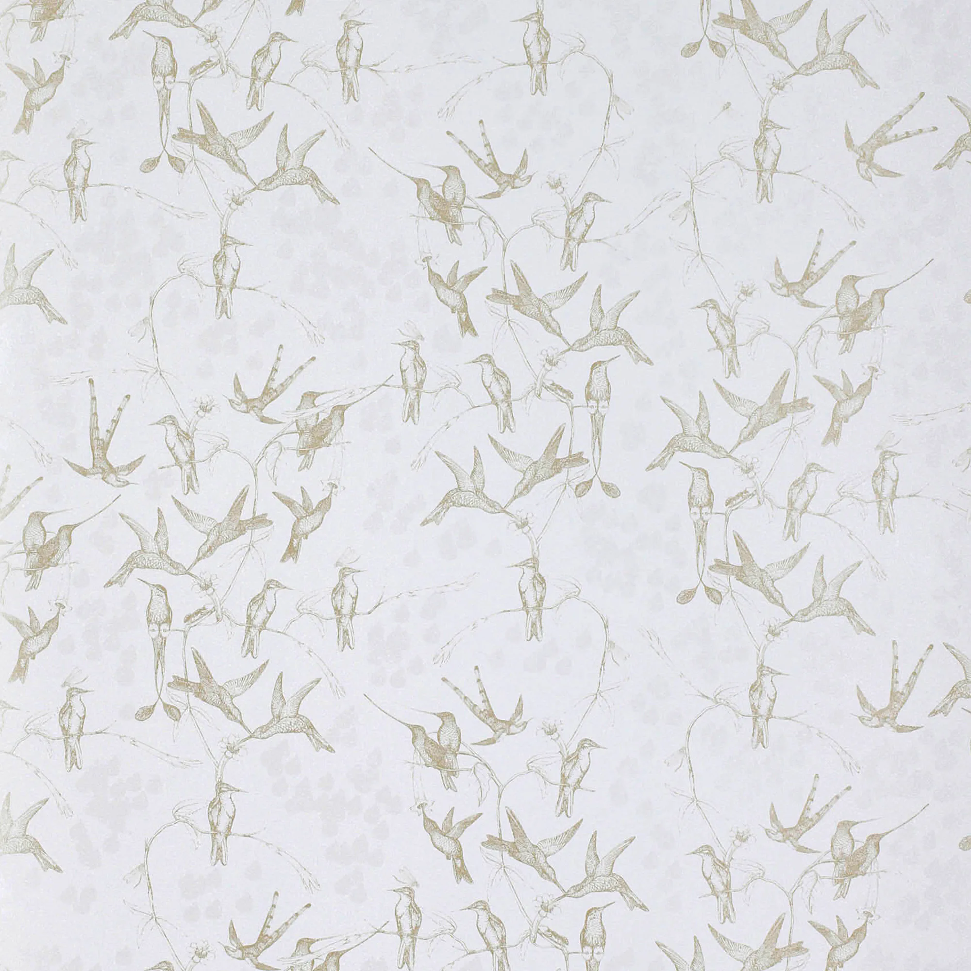 Tapet Mimou Rainbirds Grey/Gold