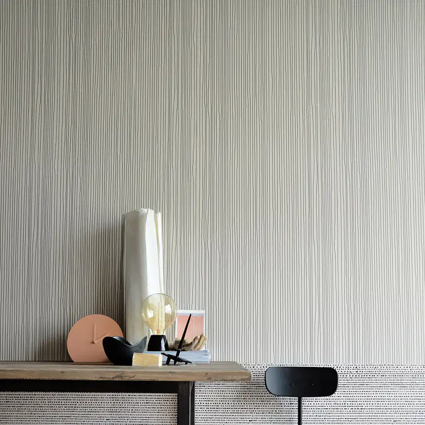 Tapet Mimou Strings Natural/Black