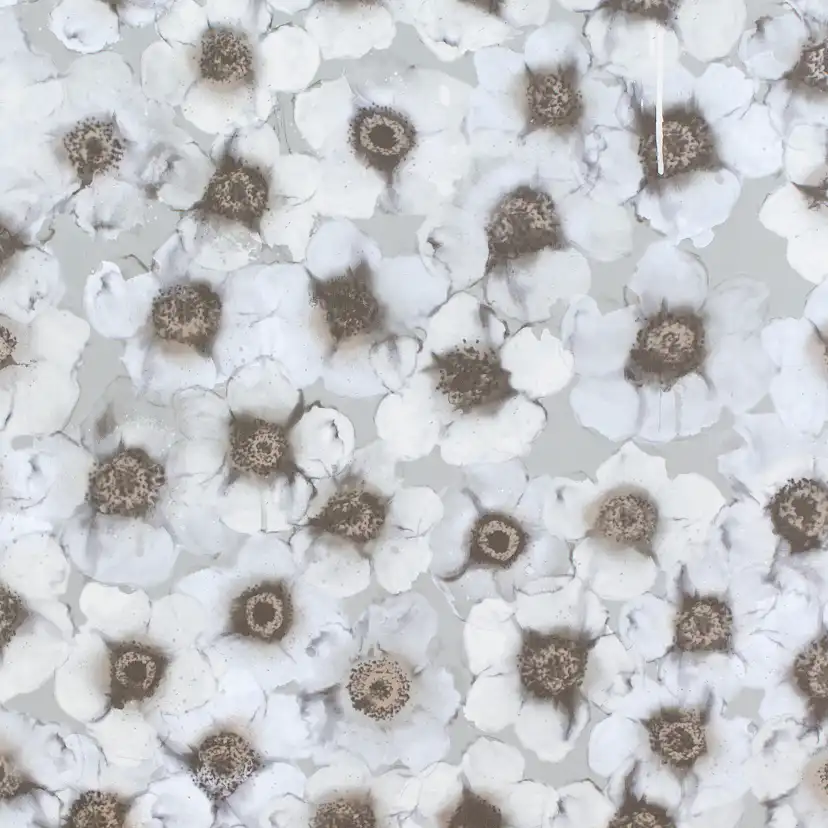 Tapet Mimou Windflower Grå