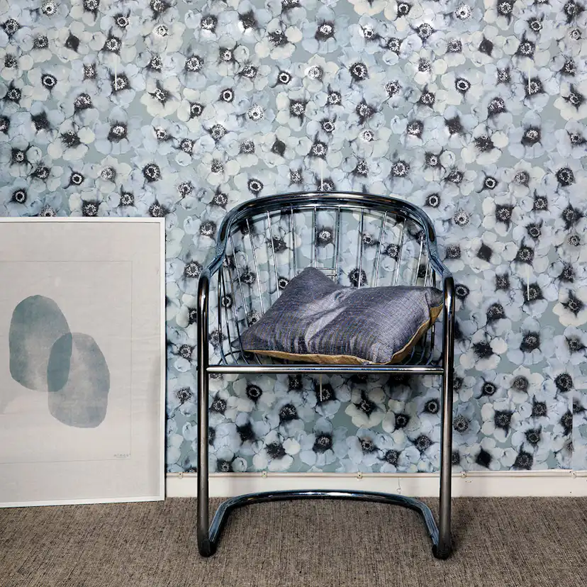 Tapet Mimou Windflower Grå