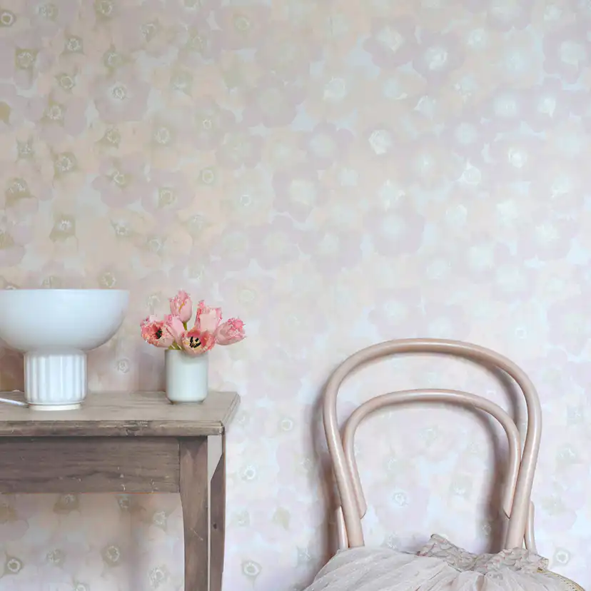 Tapet Mimou Windflower Rosa